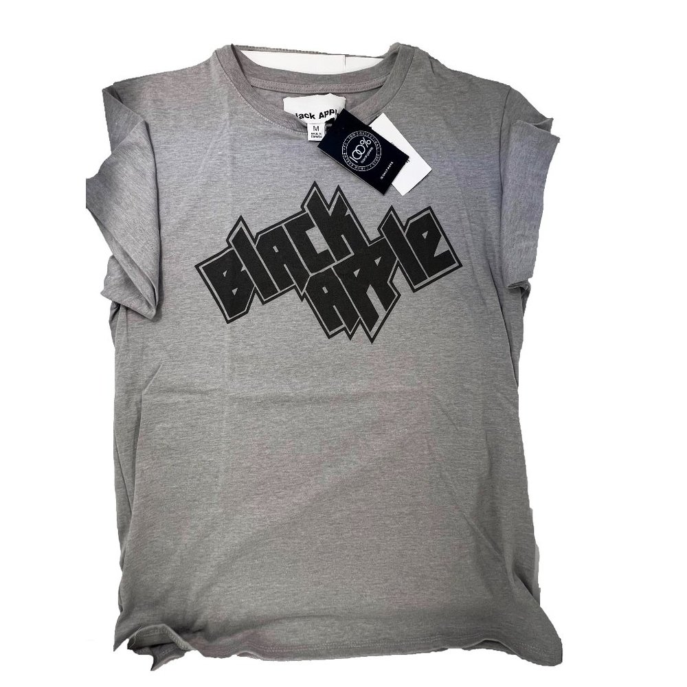 BLACK APPLE Light Grey Logo T-Shirt